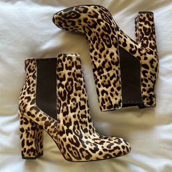 Sam Edelman Leopard Booties - Picture 1 of 5